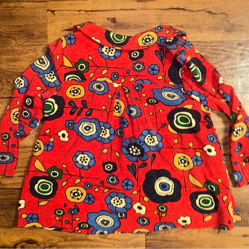 Ivy Jane X-Large Boho Red Multi-Colors Floral Jac… - image 7